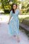 "Boho Breeze" dress MUM AND DAUGHTER - mint leaves - Size: XS/S