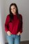 Women's thin sweatshirt - burgundy