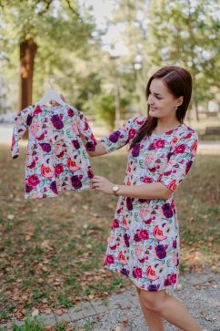 A-line MATCHY nursing dress  - romance