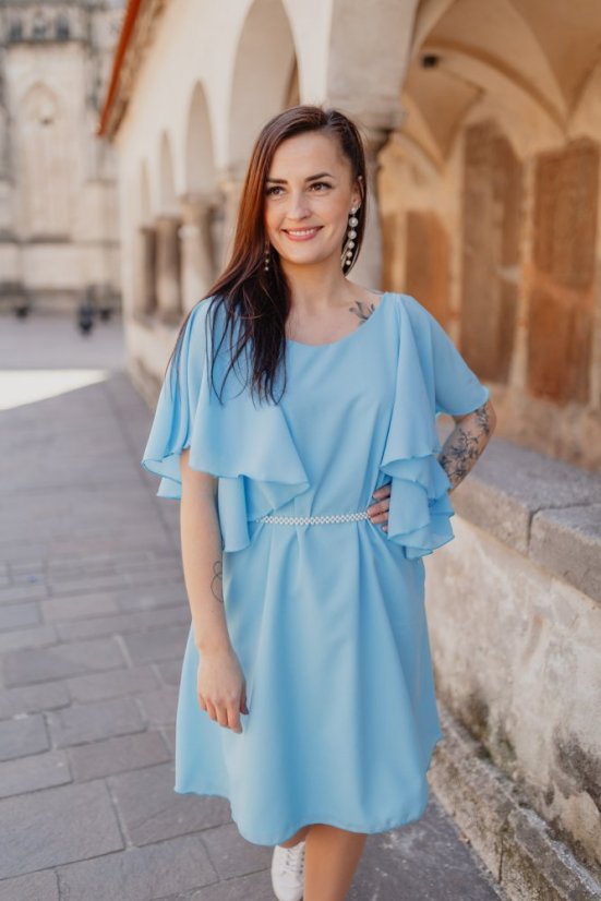 Společenské šaty – MAMA A DCERA – Modré