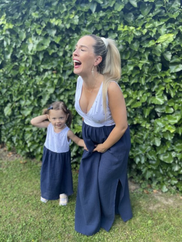 Long Tank Dress - MOM and DAUGHTER – Anchor Pattern