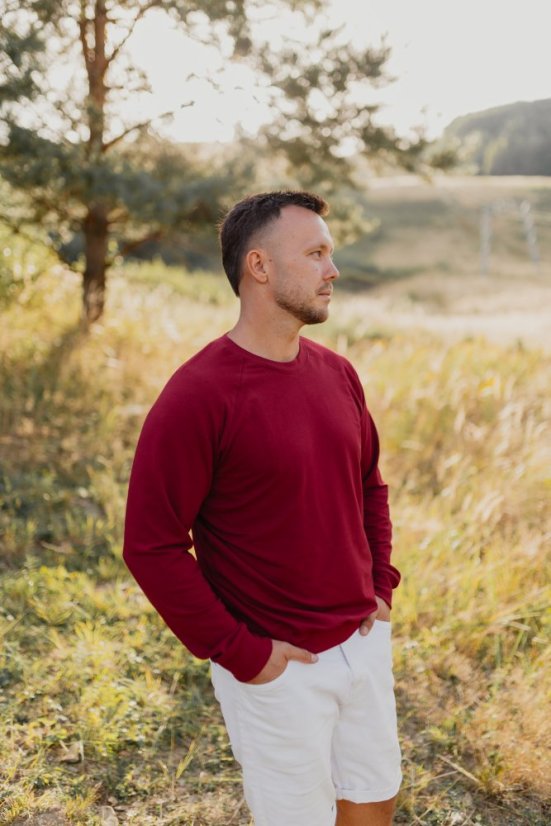 FATHER AND MINI - sweatshirt/sweater - burgundy - Size: M