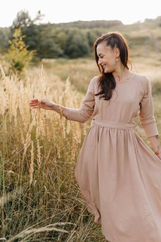 Linen dress "Harmonia pure" - different colors - Size: M/L