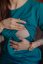 Breastfeeding Dress – Straight-line cut with pockets - kerosene - Size: M