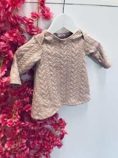 Girls sweaters dress - staroružová