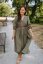 “Boho Cotton” Dress – army green - Size: M/L