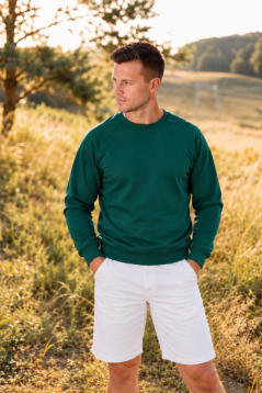 Men's sweatshirt/sweater - smaragdová