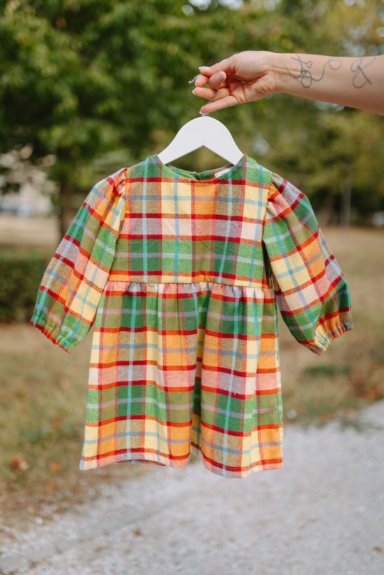 "Boho Flanel" dress MUM AND DAUGHTER - Autumn Tartan 🍂 - Size: XL/2XL