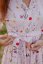 Poplin wrap dress - Pink flowers