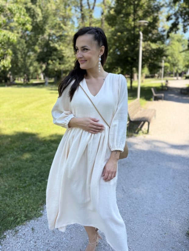 Šaty "Boho Breeze" MAMA A DCERA - meruňka