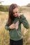 Women's thin sweatshirt - army green - Size: M/L