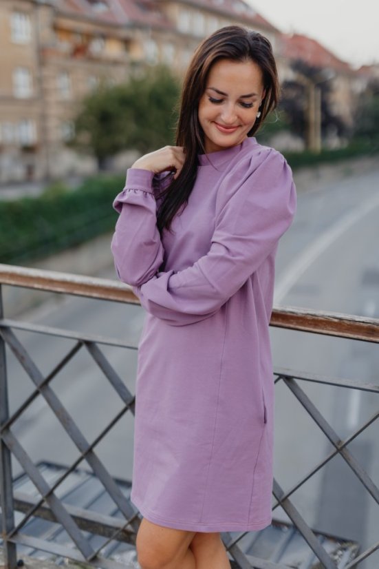 Oversize rovné šaty s roláčkem - MÁMA a DCERA – Různé barvy - Velikost: XL/2XL