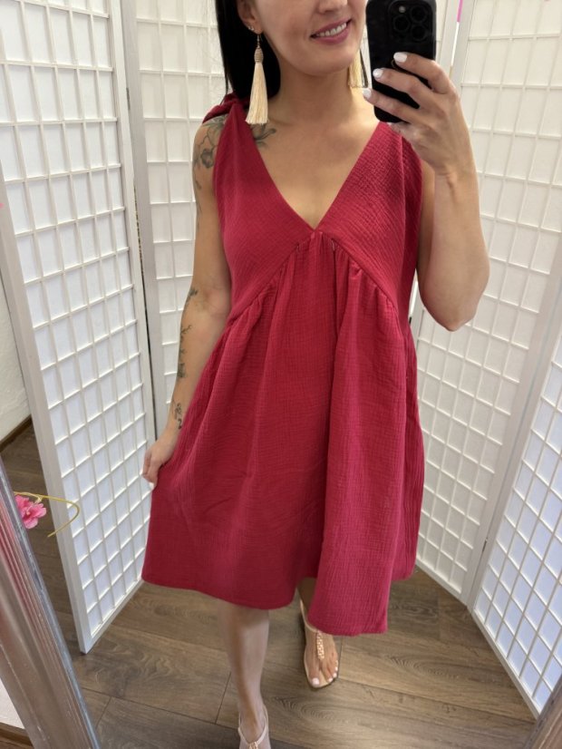 "Aura" dress - bordeaux