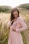 Linen dress "Harmonia pure" - powder pink - Size: XL/2XL