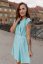 Elegant dress - MOM AND DAUGHTER - Pale blue - Size: M/L
