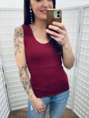 Tank top – burgundy