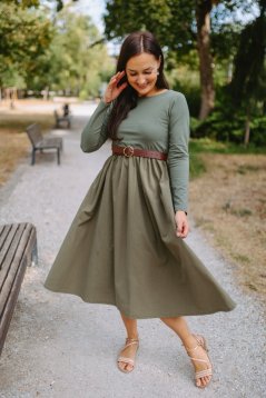 Šaty „Amélia“ – khaki