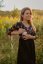 Dress "Bohemia" - gold flowers with black