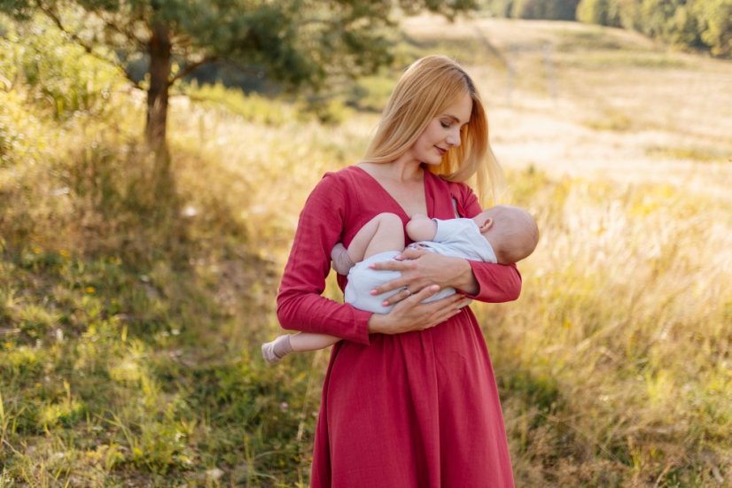 Lněné šaty "Harmonia" - různé barvy - Velikost: M/L