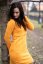 Straight sweater dress - Ocher