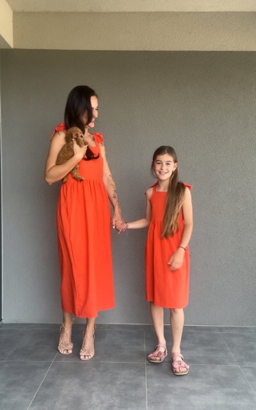 Lněné "Aurela" MAMA A DCERA - různé barvy - Velikost: 4XL