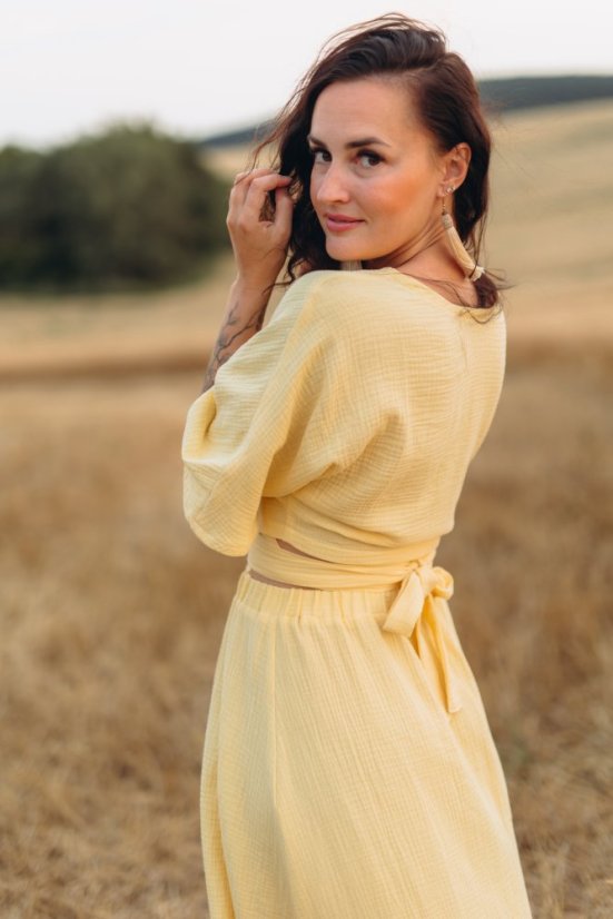 Elia Wrap Muslin Set comfy - banana yellow - Size: UNI 1 (XS - M)