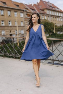 Šaty ke kojení "Aura" - Royal blue