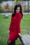 Straight sweater nursing dress - Dark red