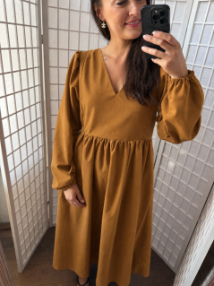 “Boho Cotton” Dress – Caramel