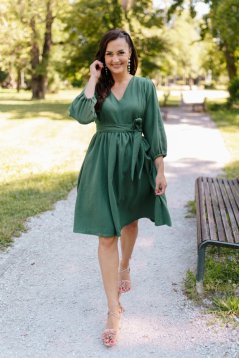 "Boho Breeze" dress - emerald