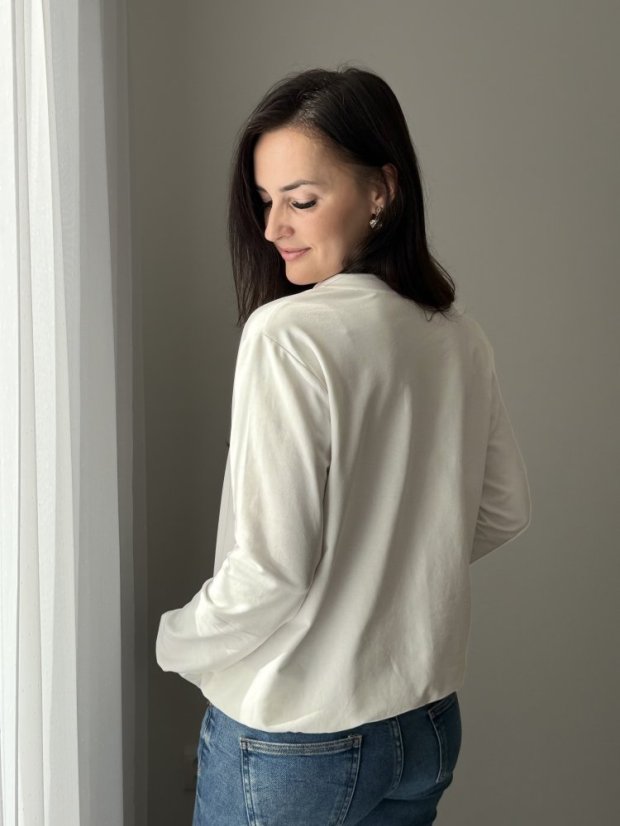 Women's nursing sweatshirt - cream - Size: XS/S