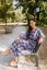 "Boho Flanel" dress MUM AND DAUGHTER - blue-pink cubes - Size: 3XL/4XL