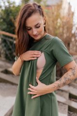 "Luna" Basic Dress - Army green