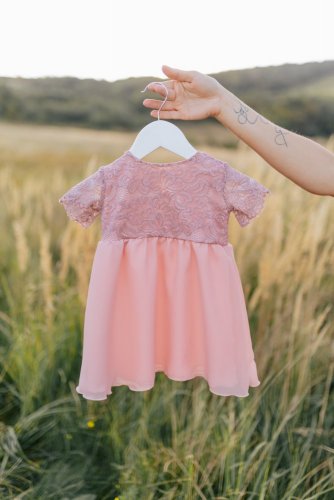 Formal dress - MOM AND DAUGHTER - Old pink - Size: XL
