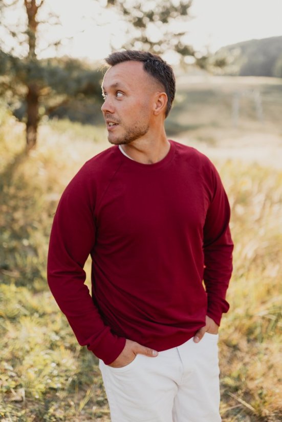 FATHER AND MINI - sweatshirt/sweater - burgundy - Size: M