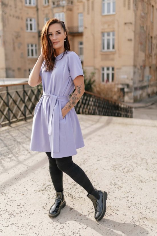 "Luna" Basic Dress - LILA - Size: 3XL/4XL