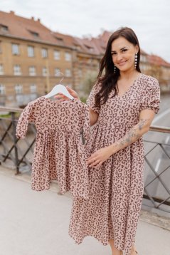 Šaty "Boho Breeze" MAMA A DCERA - leopard