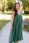 "Aura" dress - emerald - Size: XS/S, Variant: For breastfeeding, Length: Long