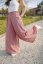 Long muslin maxi pants - dark old pink - Size: XL/2XL