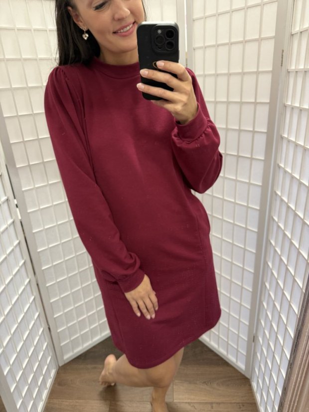 Turtleneck nursing dress - various colors - Size: XS/S