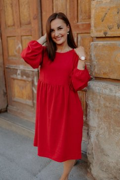 Lněné šaty "Maison Linen" MIDI - Různé barvy
