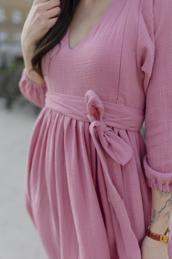 "Boho Breeze" dress - dark old pink - Size: XL/2XL