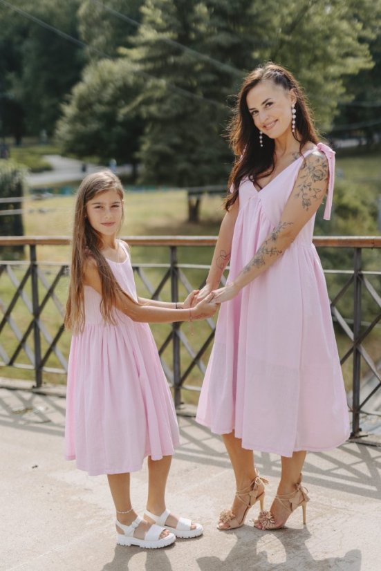 Linen "Aura" dress MUM AND DAUGHTER - different colors - Size: M/L