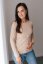 Cotton t-shirt - beige - Size: M