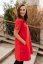 "Luna" Basic Dress - Red - Size: XXS