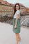 Dress "Bohemia" Muslin - mint leaves