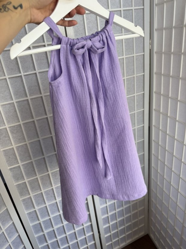 Mušelínové šaty Aria - MÁMA A DCERA - fuchsia