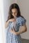 Breastfeeding "Tartana" dress - MOTHER AND DAUGHTER - blue