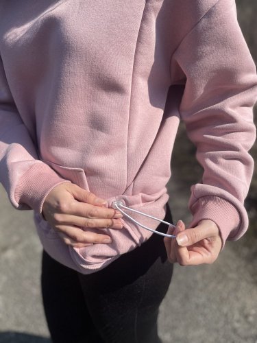 Nursing hoodie - old pink