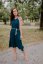 Bamboo nursing dress - emerald